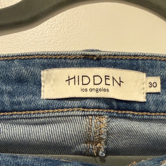 Stylish Blue Wide Leg Women's Jeans - Picture 2 of 4